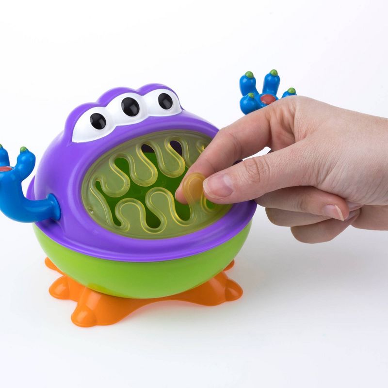 Nuby 2pc Monster Baby Feeding Set - Snack Keeper and 2 Handle Super Spout Trainer Cup - 8oz, 5 of 10