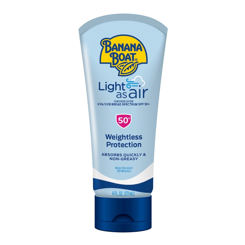 Photos - Cream / Lotion Banana Boat Light As Air Sunscreen Lotion - SPF 50 - 6 fl oz