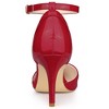 Allegra K Women's Pointed Toe Ankle Strap Stiletto Dress Heels Pumps - 4 of 4