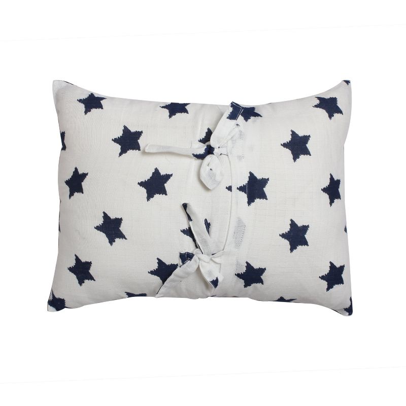 Bacati - Navy Star Throw Pillow, 2 of 5