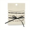 Black Bow and Gold Star Choker Set, 5 Pieces - 2 of 4
