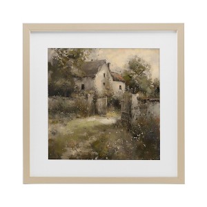 Stupell Industries Overgrown Hazy Cottage Framed Print Under Glass Art - 1 of 4