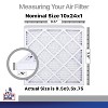 Filter King 10x24x1 Air Filter | 4-PACK | Carbon MERV 8 HVAC Pleated A/C Furnace Filters | MADE IN USA | Actual Size: 9.5 x 23.5 x .75" - 2 of 4