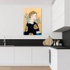 Woman in Black Dress with Bird by Sally B Unframed Wall Canvas - iCanvas - 4 of 4