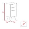 NicBex 3-Drawer Dresser Compact Storage for Clothing/Office Supplies, Sturdy Steel Legs & Durable Top Surface, Ideal for Bedroom/Office - 3 of 4