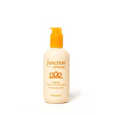 Function of Beauty Coily Hair Leave-In Conditioner Base with Brazilian Cupuacu Butter - 7 fl oz