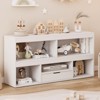 Toy Storage Organizer with 5 Cubes and Drawer, Wooden Kids Bookshelf and Playhouse Cabinet, Toy Shelves for Playroom, Classroom, Nursery, Kids Room - 2 of 4