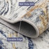 Faux Wool  Modern Abstract Machine Washable Area Rug Non Slip Soft Floor Carpet Low Pile Rug Foldable Nursery Rug for Bedroom - 3 of 4