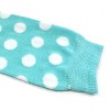 Wrapables Colorful Baby & Toddler Leg Warmers 2, Dots Aqua & White - 2 of 2