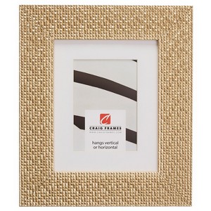 Craig Frames Glimmer Champagne Gold Single Image Picture Frame, Matted - 1 of 3