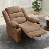 Coucheta Manual Recliner Chair - Plush Lounge Chair with 3-Position Recline, Cup Holders & Side Pockets - 2 of 4