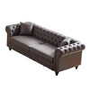 SKRAN Chesterfield Sofa with Rolled Arms 3 Seater with Button Design and for Apartment,Living Room - 2 of 4