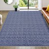 Washable Runner Rug Non-Slip Hallway, Entryway, Kitchen, Modern Farmhouse Low Pile Floor Carpet for Bedroom, Laundry - 2 of 4