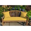 Casual Cushion Solid Sunbrella Fabric 1-Piece Indoor/Outdoor Square Throw Pillow, 15"W x 15"L - 2 of 4