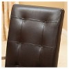Set of 2 Mira Dining Chair Brown - Christopher Knight Home: Bonded Leather, Tufted, Wood Legs - 3 of 4