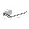 2 Pack Paper Towel Holder - Self-Adhesive or Drilling, stainless steel wall-mounted paper towel holder for kitchen, bathroom - 4 of 4