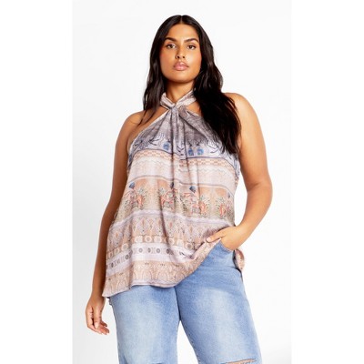Women's Nile Top - cream | CITY CHIC