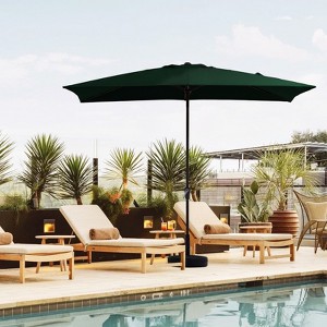 Hyleory 10FT Market Umbrella for All Seasons, 6 Iron Core Ribs, Size: 120" x 96" - 1 of 4