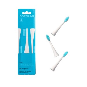Cocolab Electric Brush Head Refills with Extra Soft and Gentle Bristles - 33yd/3pk - 1 of 4