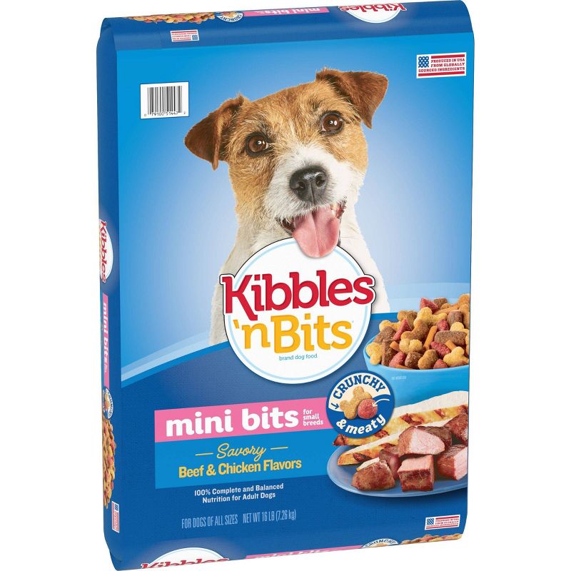 Kibbles 'n Bits Mini Bits Savory Beef & Chicken Flavors Small Breed Complete & Balanced Dry Dog Food, 5 of 8