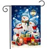 Briarwood Lane Winter Christmas Garden Flag 12x18 For Outdoor Singing Snowmen For Christmas Garden Flag Flags For Outside - 2 of 4