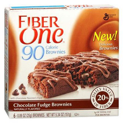Fiber One 90 Calorie Brownies 5.34 oz