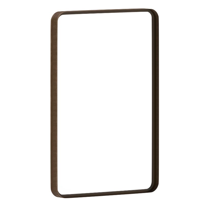 Merrick Lane Decorative Wall Mirror with Rounded Corners for Bathroom, Living Room, Entryway, Hangs Horizontal Or Vertical, 1 of 12
