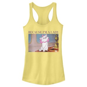 Junior's Women Aristocats Marie Photo Because I'm a Lady Racerback Tank Top - 1 of 4