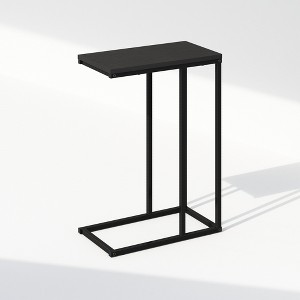 Furinno C-Shaped Side Table, End Table for Couch, Sofa & Bed with Metal Frame, Americano - 1 of 1