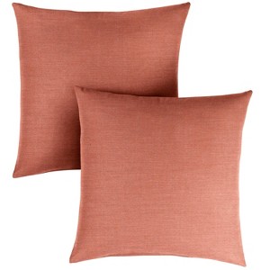 2pk Sorra Home Sunbrella Knife Edge Indoor Outdoor Throw Pillow Sets - 1 of 4