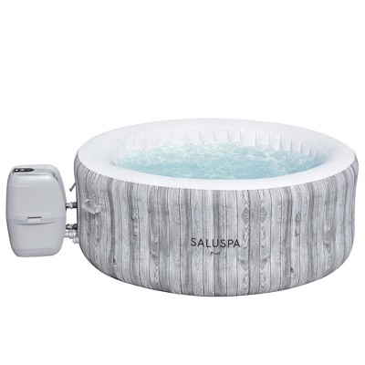 Bestway Fiji Gray Round Inflatable Hot Tub with AirJets