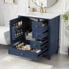 Christopher Knight Home Thomas 30" Bathroom Vanity with Sink, One Door with Shelf and Three Drawers - 2 of 4