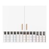 Hair Color Organizer Rack, Wall-Mounted Adjustable Shelves Salon Cabinet, White - 2 of 4