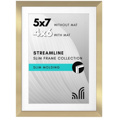 Americanflat Thin Picture Frames with shatter-resistant glass - Horizontal and Vertical Formats for Wall and Tabletop