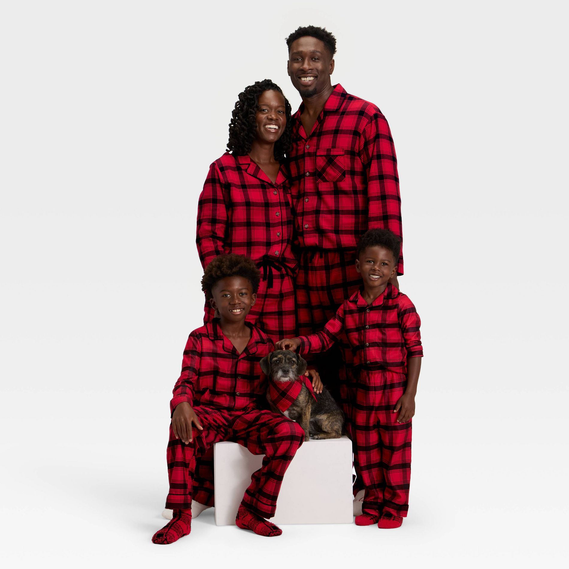 Red & Black Plaid Holiday Matching Family Pajamas - Wondershop™