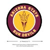 Evergreen Ultra-Thin Edgelight LED Wall Decor, Round, Arizona State University- 23 x 23 Inches Made In USA - 2 of 4
