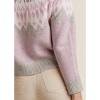 VENUS Womens Fair Isle Crew Neck Sweater - 4 of 4