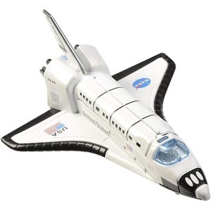 Playmaker Toys NASA USA Space Shuttle Die Cast 6" 1:400 Scale w/Light & Sound and Pullback Action - 1 of 4
