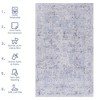 Kumasinova Area Rug, Non-Slip Low-Pile Living Room Rug, Boho Washable Rugs, Stain-Resistant Door Mat, Kids & Pets Friendly - 3 of 4