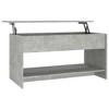 vidaXL Coffee Table Concrete Grey Engineered Wood Medium - 2 of 4