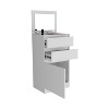 NicBex 3 Drawer Dresser for Bedroom,Modern Style Drawers with Free Handle,Dressers for Kids Room,Living Room,Entry and Hallway,White - 4 of 4