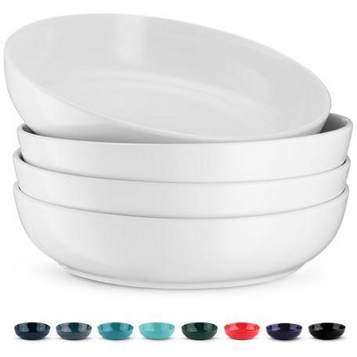 Kook Ceramic Pasta Bowls, Set of 4, 40 oz
