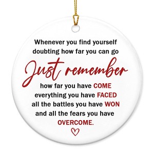 Christmas Inspirational Gifts for Women Men - Ceramic Christmas Ornaments 2025 for Xmas Decorations - 1 of 4