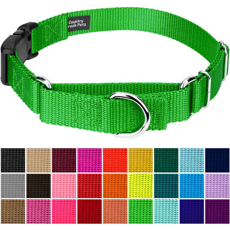 Country Brook Petz Heavy Duty Nylon Martingale Dog Collar with Deluxe Buckle for Adjustable Small Medium Large Breeds - 30+ Vibrant Color Options, 4 of 8