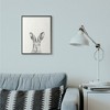 Stupell Industries Bunny Rabbit Portrait Grey Framed Giclee Art, Black, 16" x 20" - 3 of 4