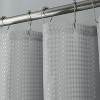 RT Designer Collection Bento Waffle Jacquarduard Shower Curtain 70" x 72" Charcoal - 3 of 4