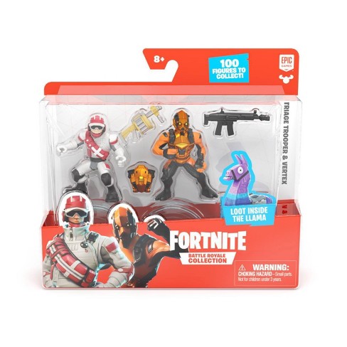 Fortnite Figure Duo Pack Triage Trooper Vertex Target