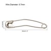 Unique Bargains Metal Blankets Crafts Brooch Making Home Sewing Curved Safety Pins 100 Pcs - 2 of 4