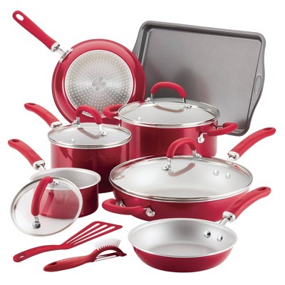 Rachael Ray Create Delicious 8-pc. Stacking Cookware Set, Blue