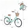 VisioGear 24 Inch Folding Lady Bike, Single Speed, Compact Design for Easy Storage and Commuting, Green, 62.99"*25.2"*37.8" - 3 of 4